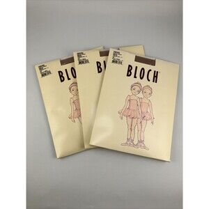 BLOCH Girl's Endura FOOTED Tan Dance Tights Toddler Fits 1-3 #T0921G (3 Pack)